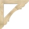 Ekena Millwork Olympic Slat Rough Sawn Bracket w/ Offset Brace, Douglas Fir, 6"W x 32"D x 32"H BKT0604X32X32OLY06RDF - alternate 3